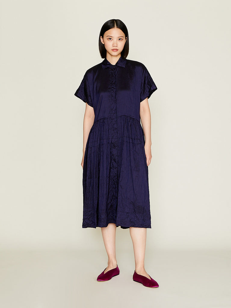 Christian Peau - Silk Dress in Navy