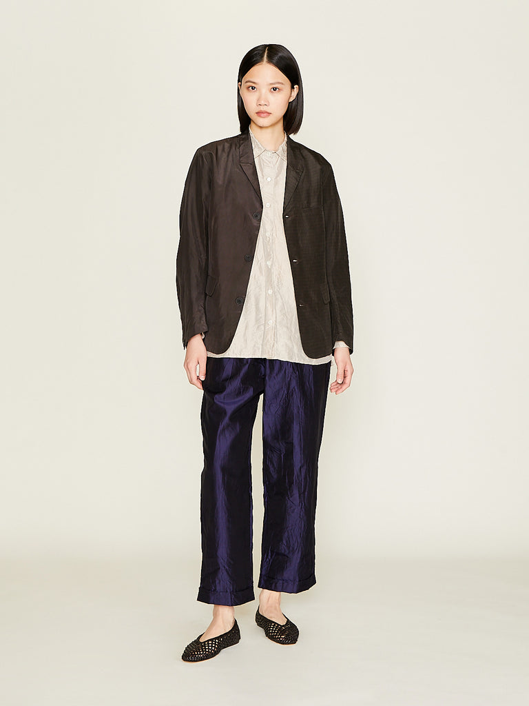 Christian Peau - JP Vintage Silk Jacket in Dark Brown