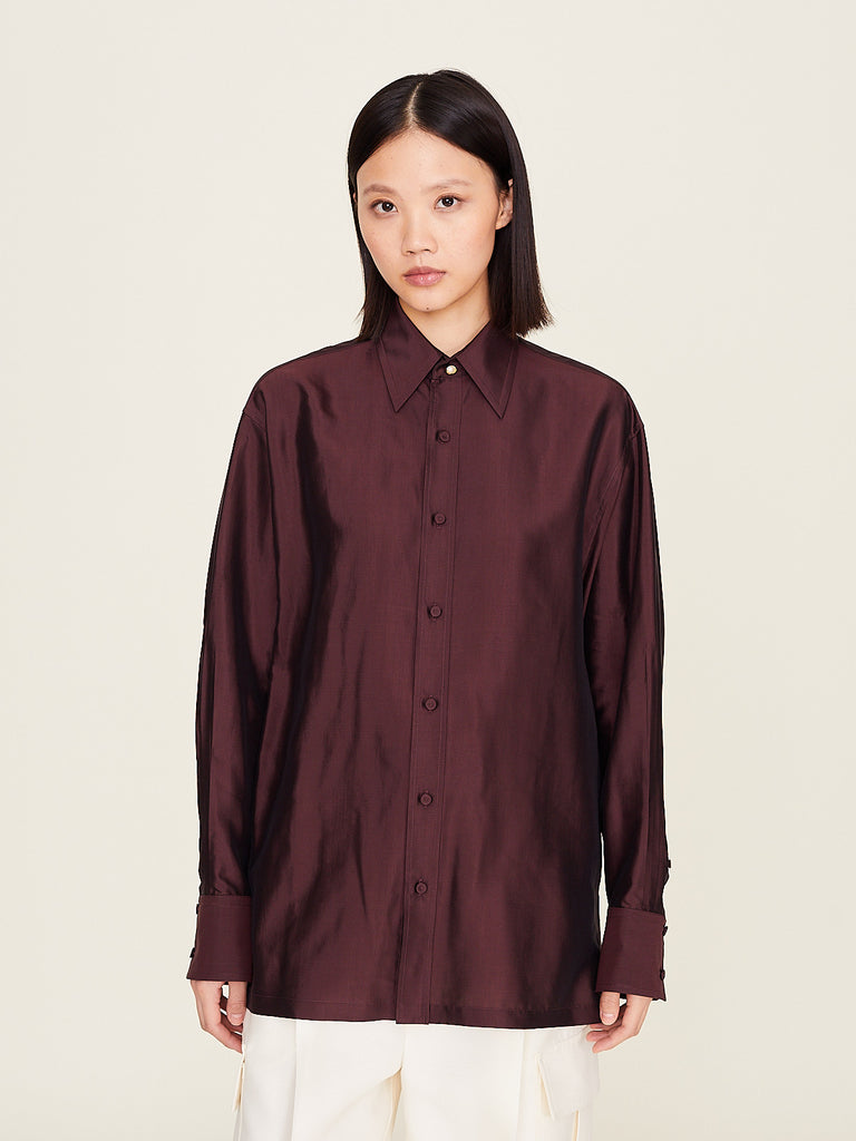 Carven - Drop Sleeve Shirt in Pinot