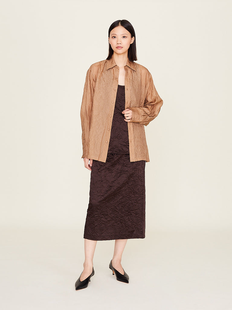 Carven - Drop Sleeve Shirt in Caramel