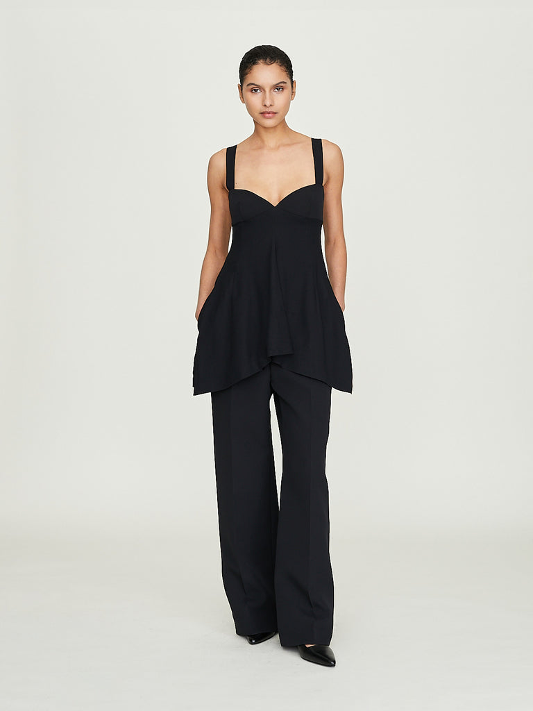 Carven Sleeveless Blouse in Black