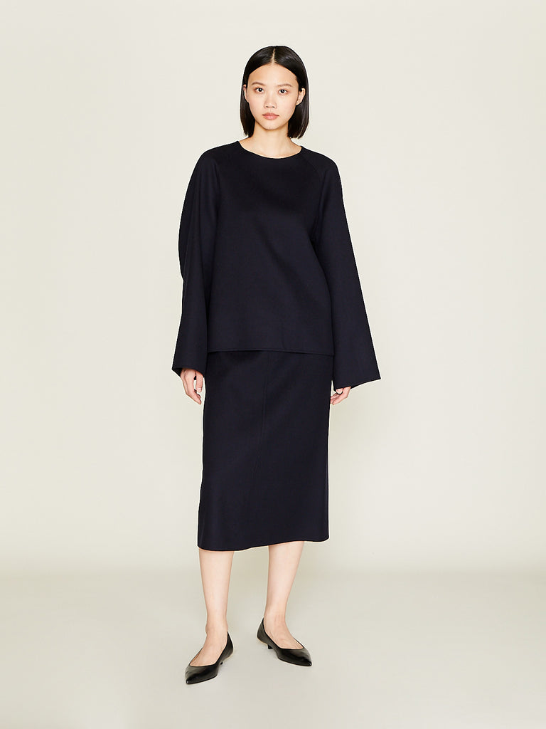 Carven - Straight Skirt in Navy