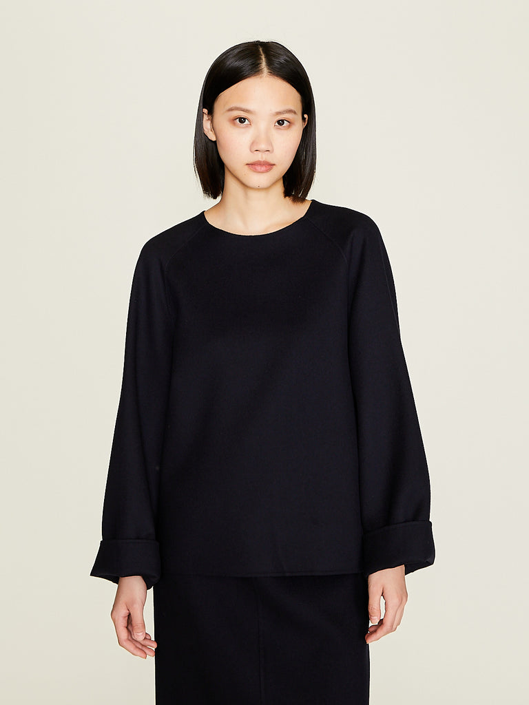 Carven - Open Back Sweater in Navy