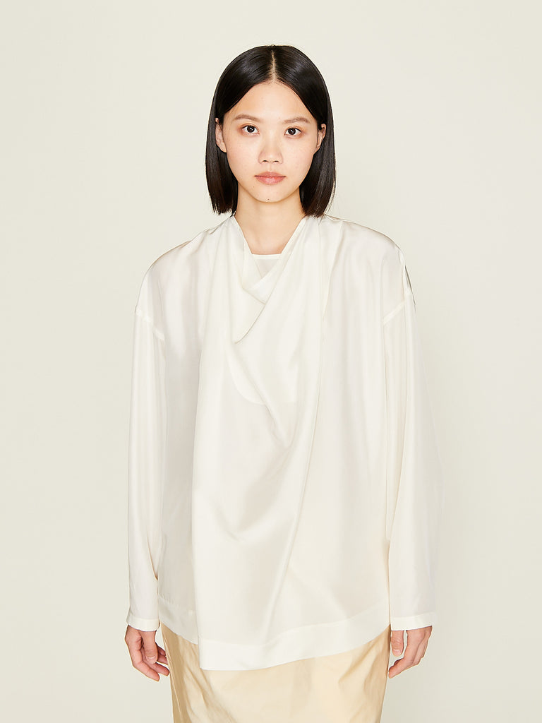 Carven - Draped Top in Ecru