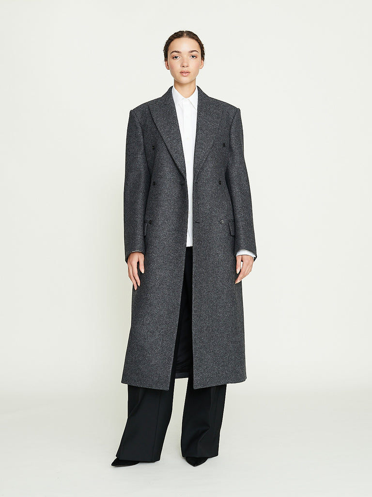 Carven Long Coat in Storm