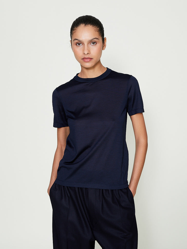 Carven - Fitted T-Shirt in Midnight