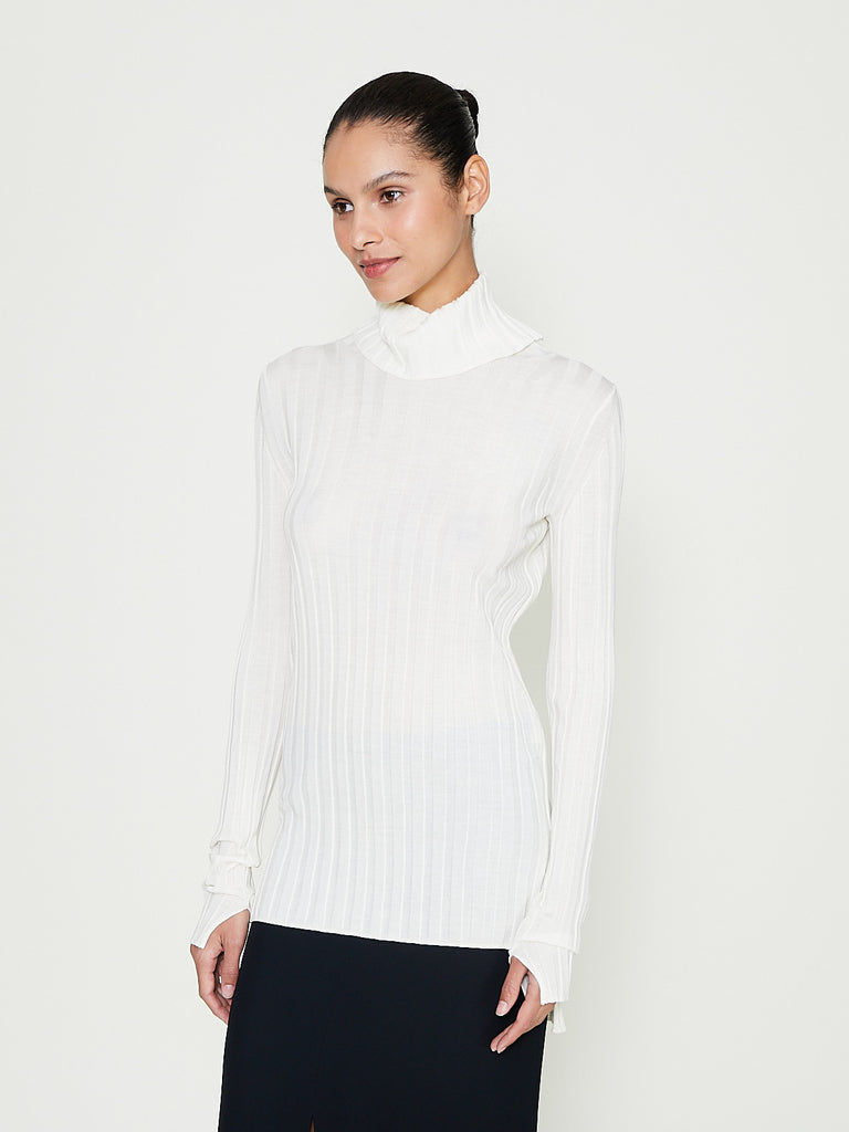 Carven - Turtle Neck Underpinning in Ecru