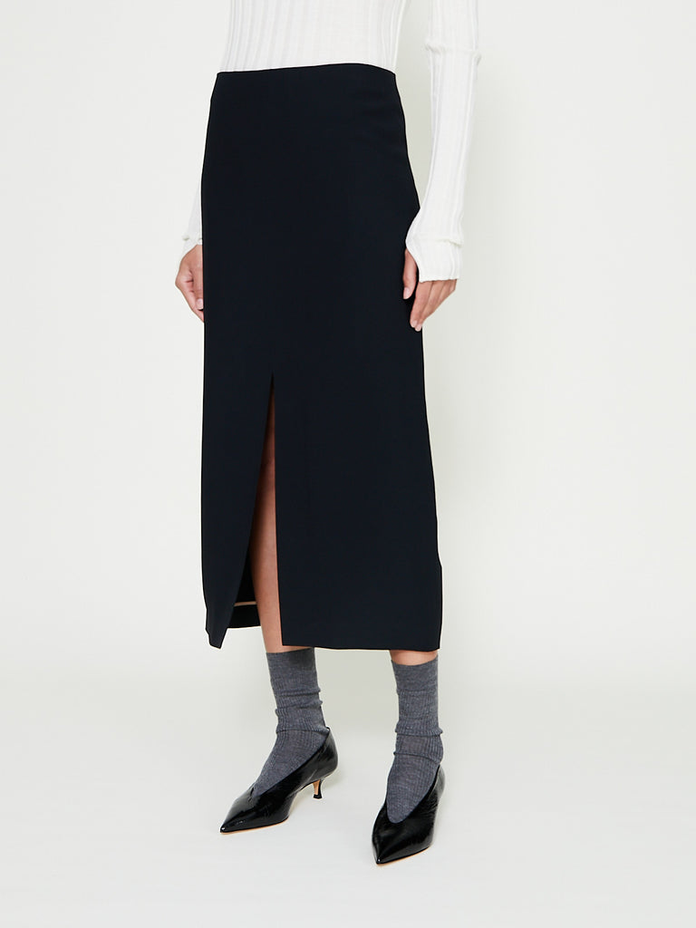 Carven - Pencil Skirt in Deep Black