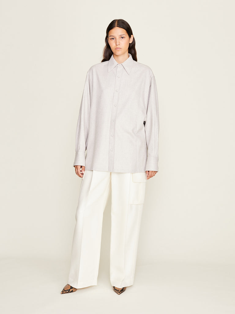 Carven - Drop Sleeve Shirt in Parchment