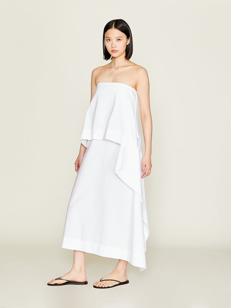 Carven - Bustier Dress in White