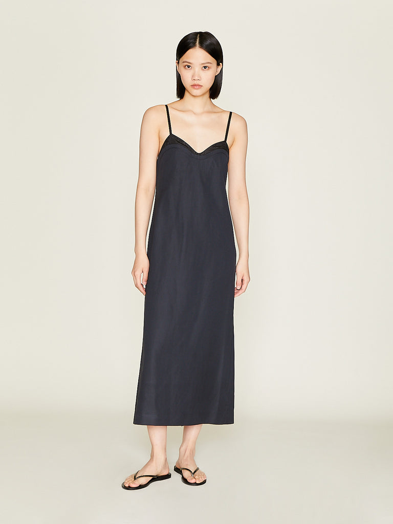 Carven - Lingerie Dress in Deep Black