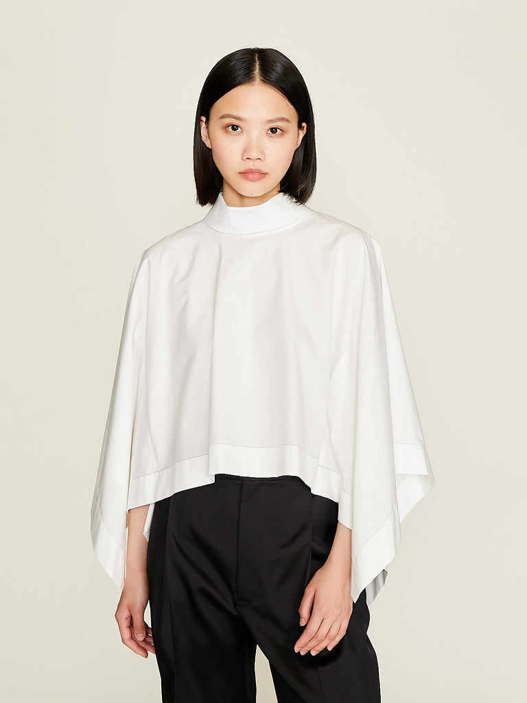 Carven - Cape Top in White