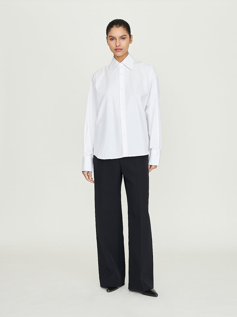 Carven Straight Leg Trousers in Black