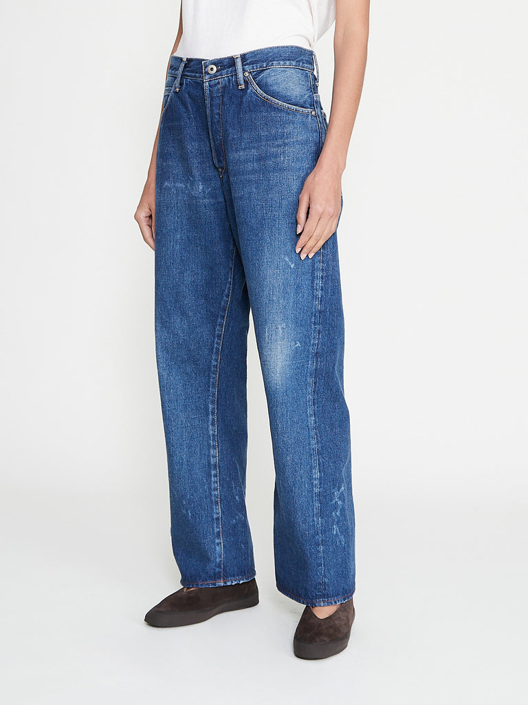 Chimala - Women's 13.5 Oz Selvedge Baggy Denim in Used Dark