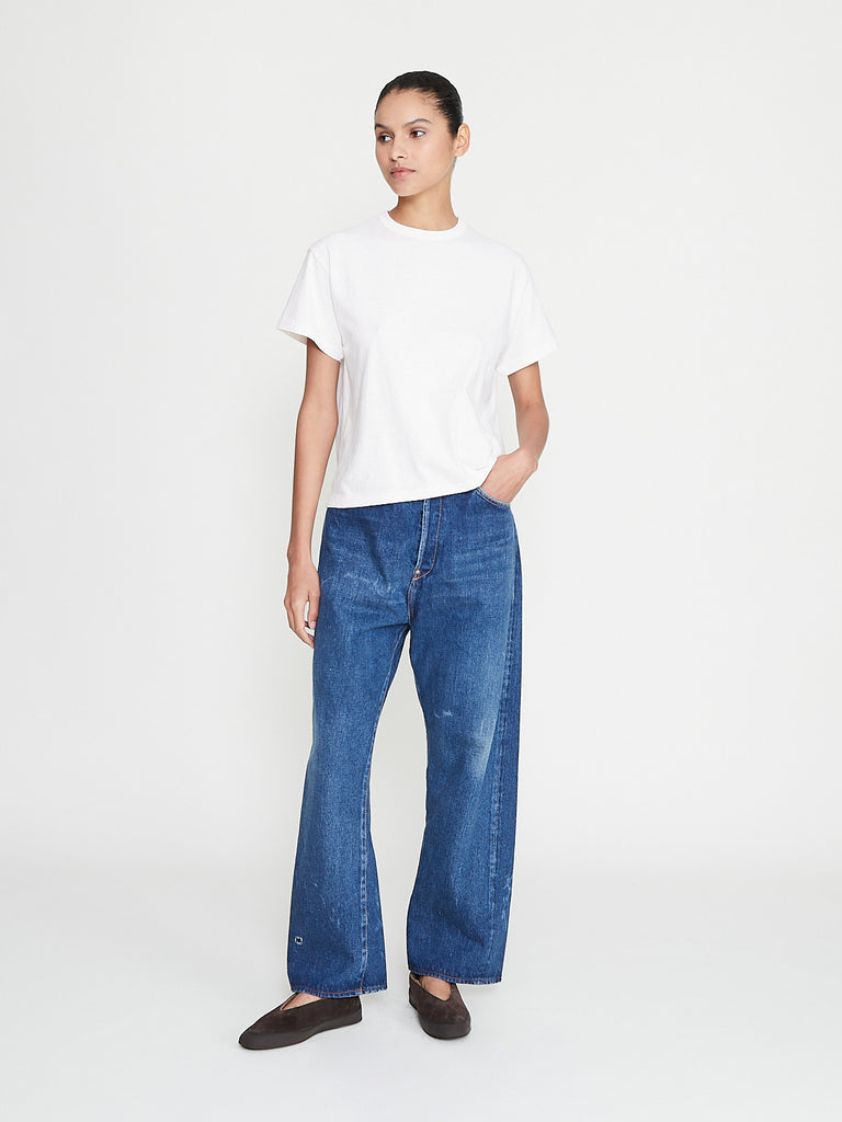 Chimala - Women's 13.5 Oz Selvedge Baggy Denim in Used Dark