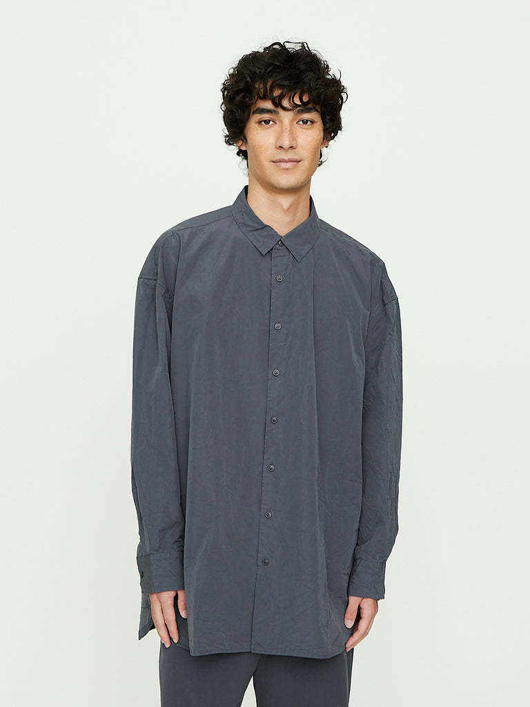 Casey Casey - Hamnet Shirt Paper Cot in Blu Skull