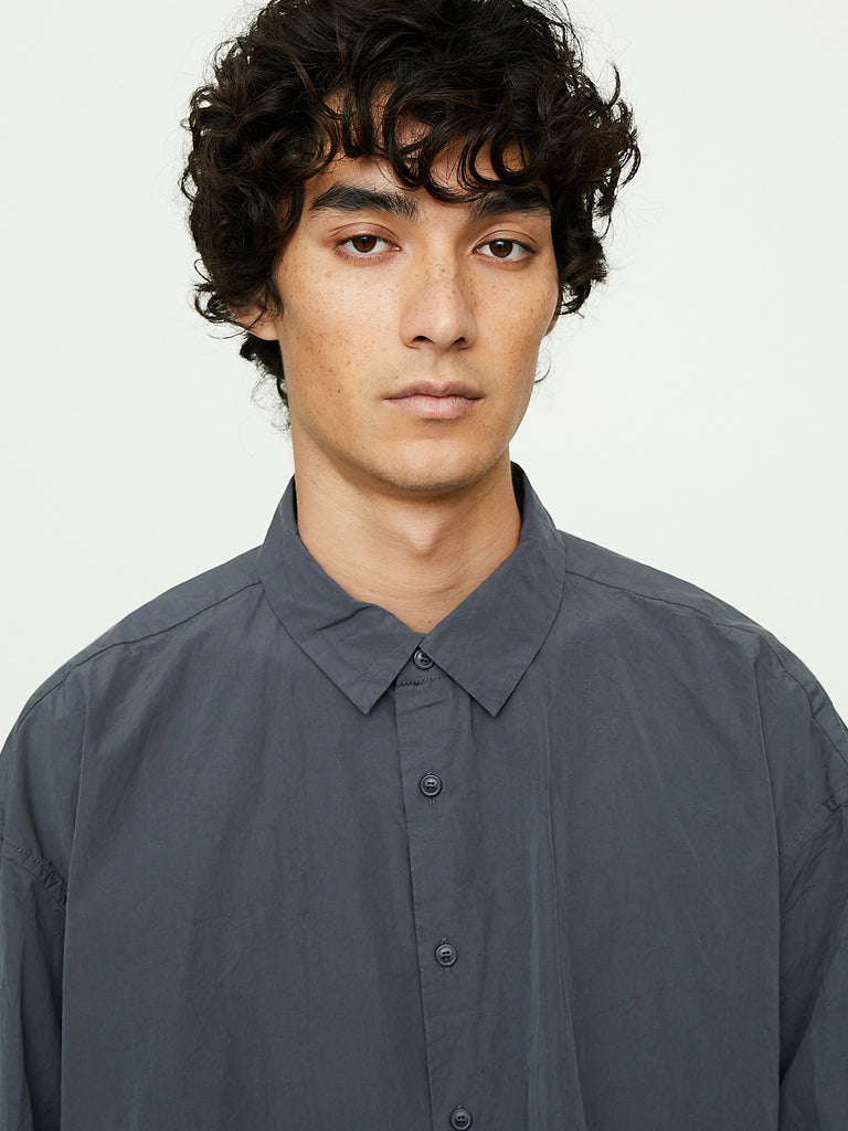Casey Casey - Hamnet Shirt Paper Cot in Blu Skull