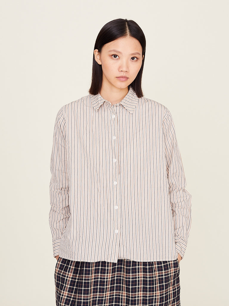 Casey Casey Orsan - Maria Shirt Flat Stripe in Natural Stripe