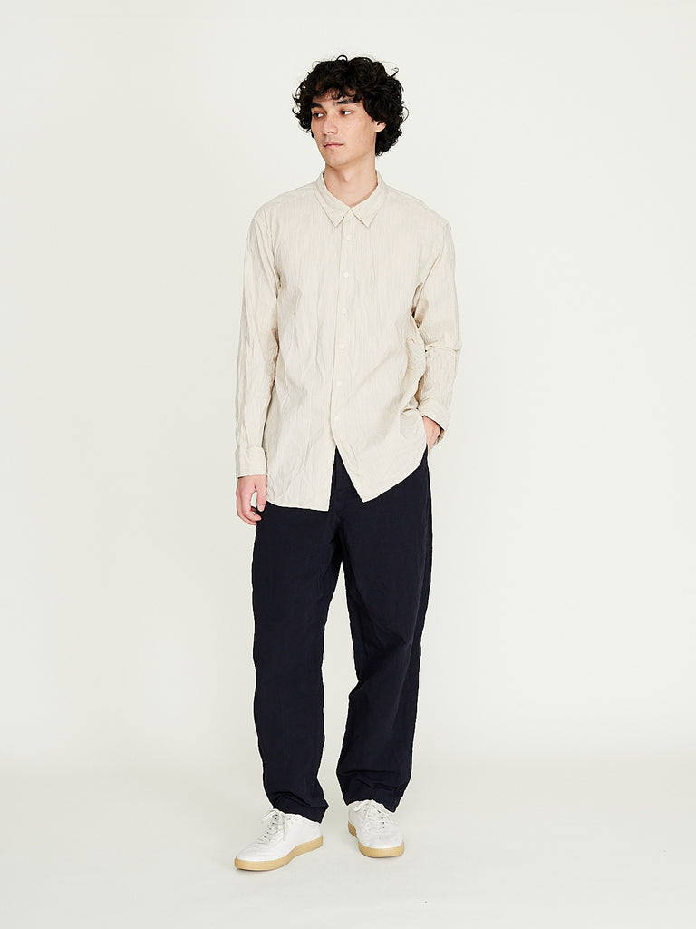 Casey Casey - Fabiano Shirt Wind Stripe in Nat Stripe