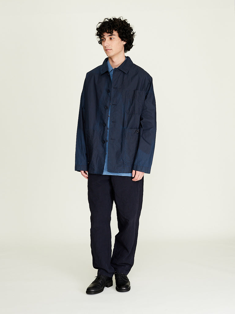 Casey Casey - Higa Travail Jacket Pigment Wax in Navy