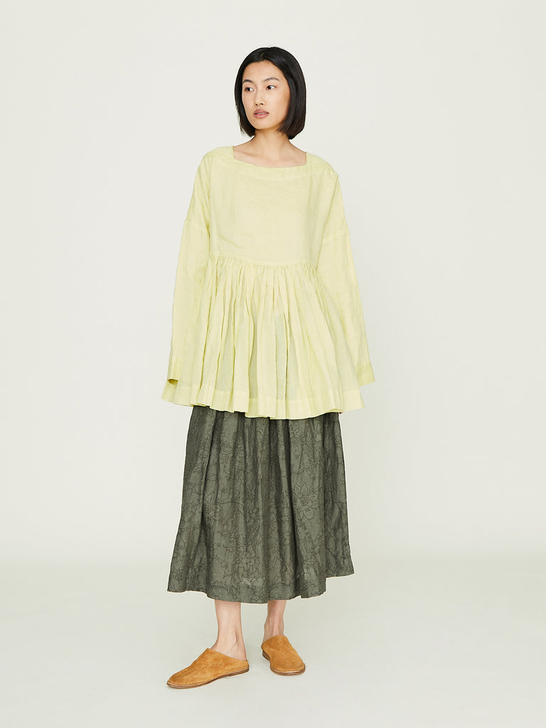 Casey Casey - Twill Top Soft Rami in Lime
