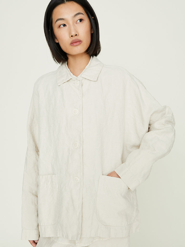 Casey Casey - Rer Jacket Artist Linen in Ivory