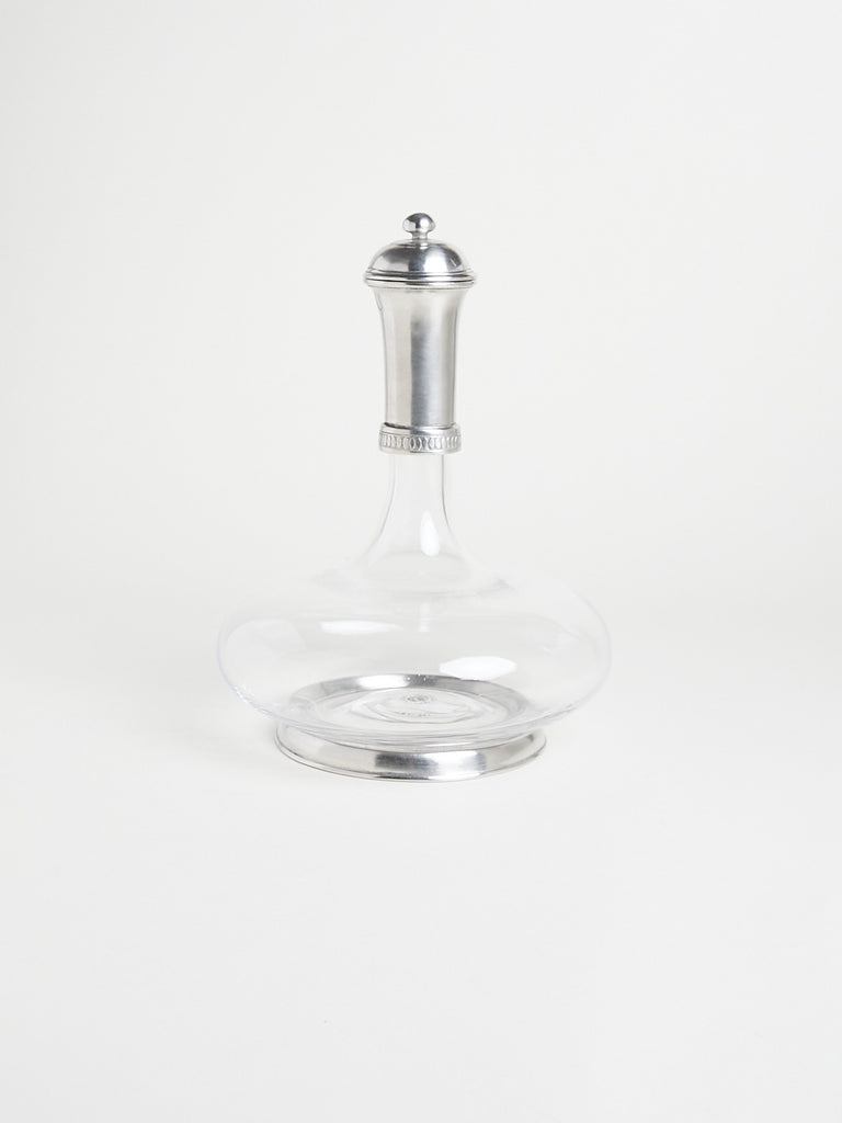 Cosi Tabellini - Baiocco Pewter & Glass Wine Decanter With Top