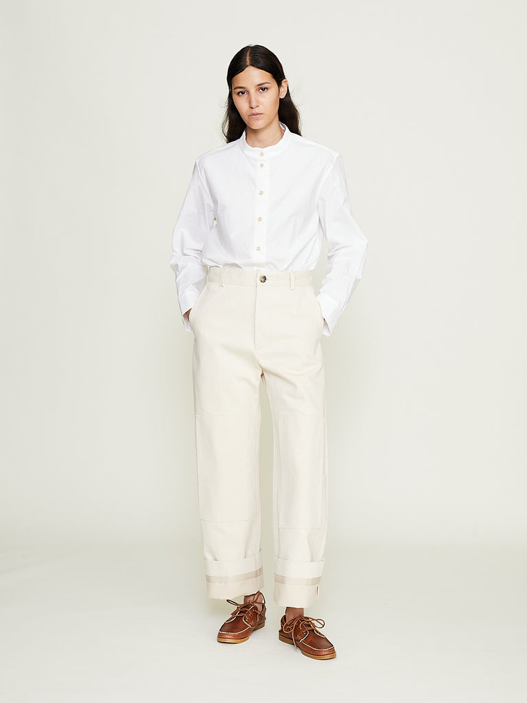 Cloth.Work - Selvedge Denim Pants in Cream