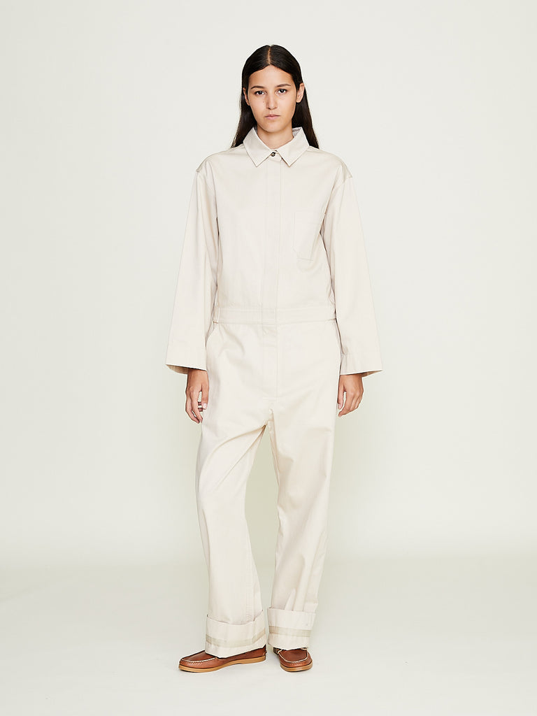 Cloth.Work - Cotton Boilersuit in Chalk
