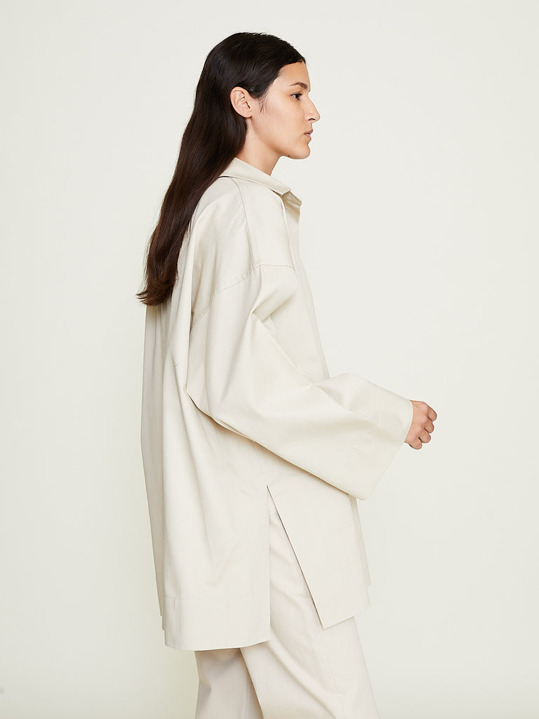 Cloth.Work - Cotton Pullover Top in Chalk