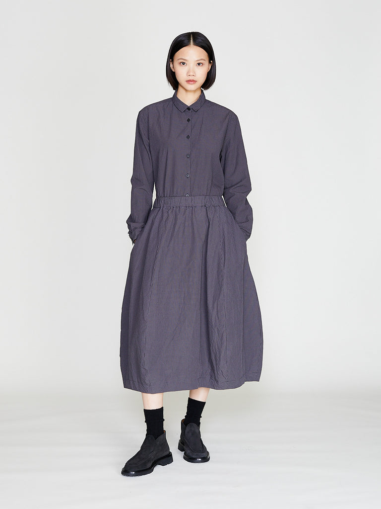 Bergfabel - Carla Skirt in Grey Check