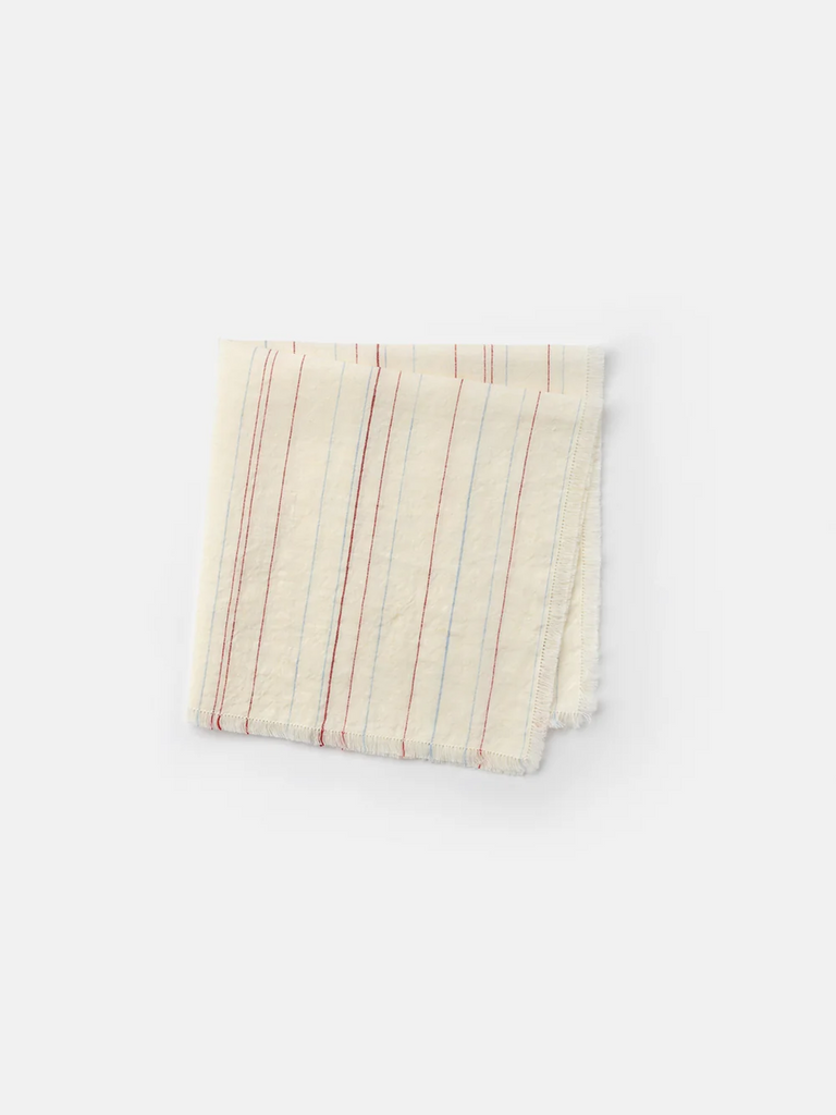 Chiarastella Cattana Greta Napkin in White/Red