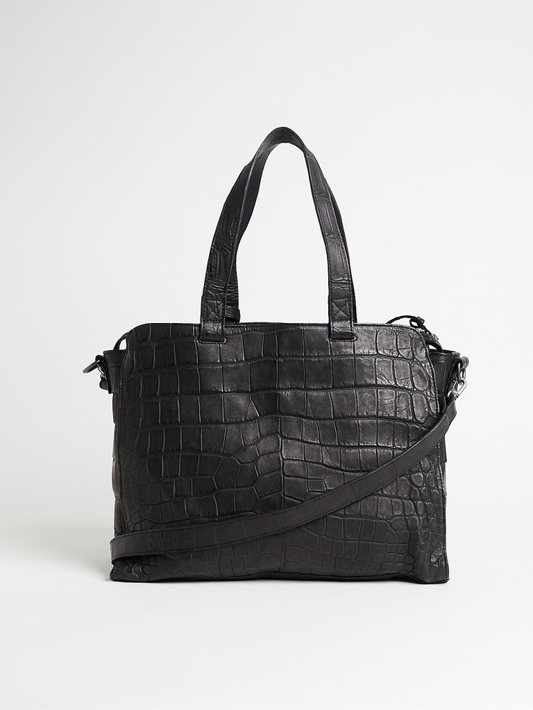Christian Peau - Crocodile M Bag in Black
