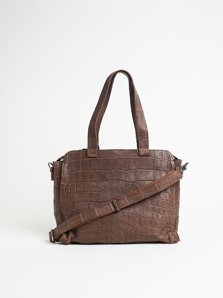 Christian Peau - Crocodile S Bag in Dark Brown