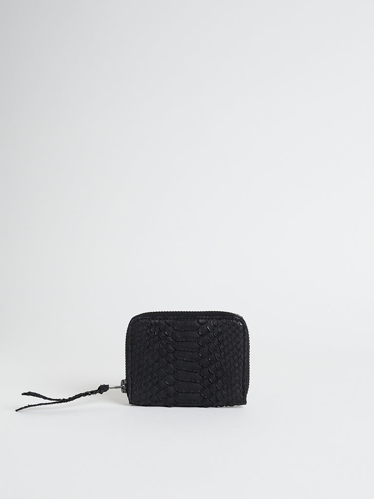 Christian Peau Python S Wallet in Black