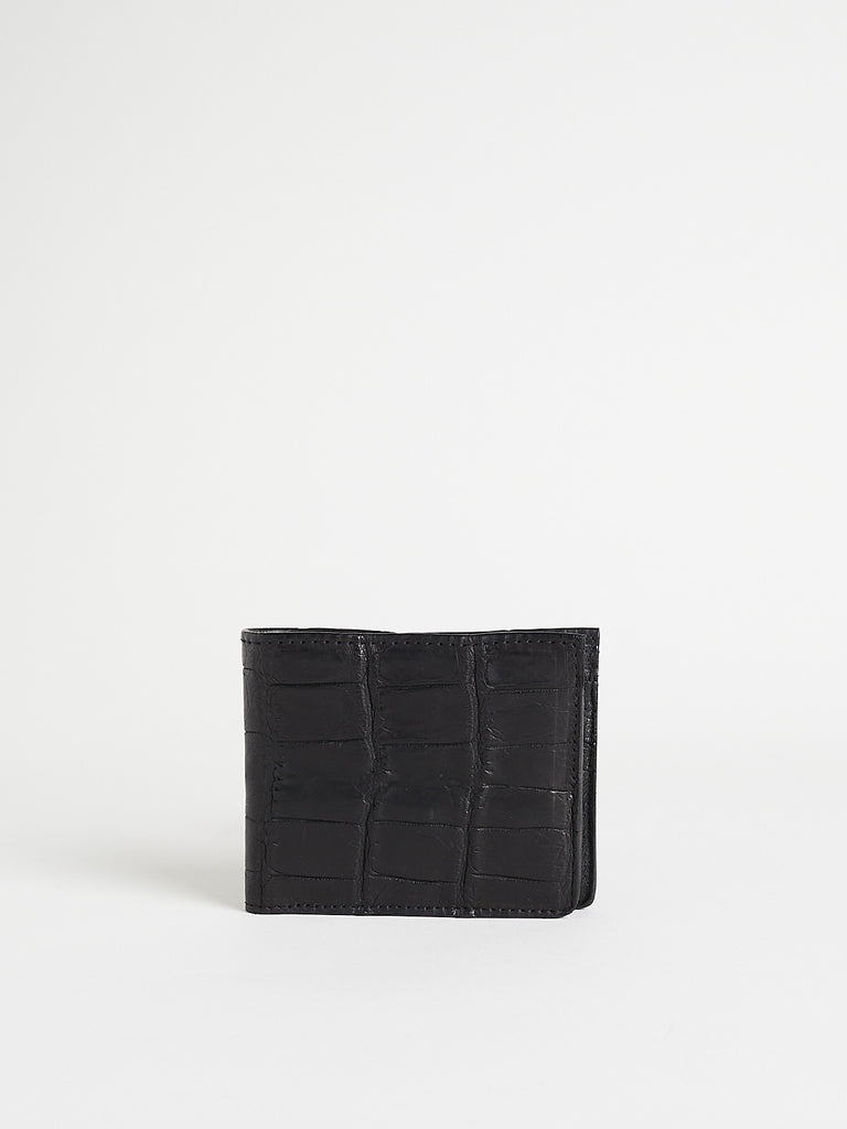 Christian Peau Crocodile Wallet in Black