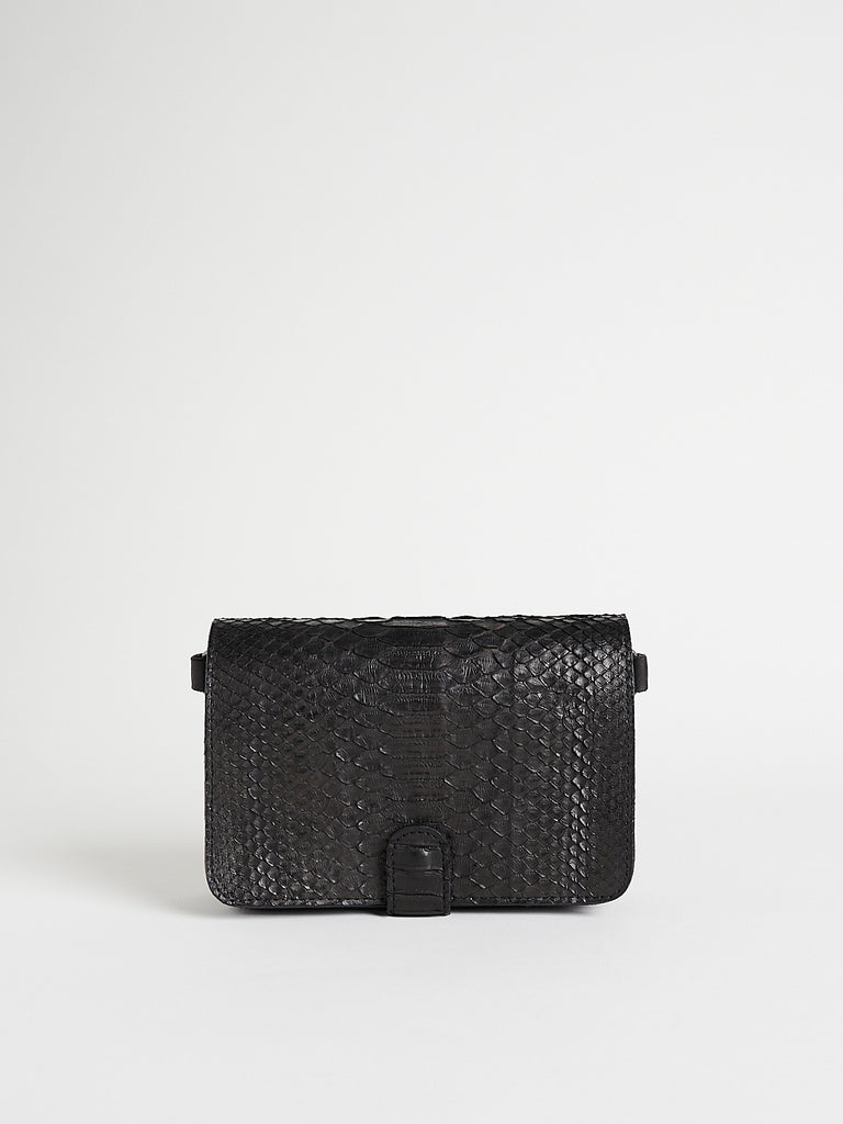 Christian Peau Python S Bag in Black