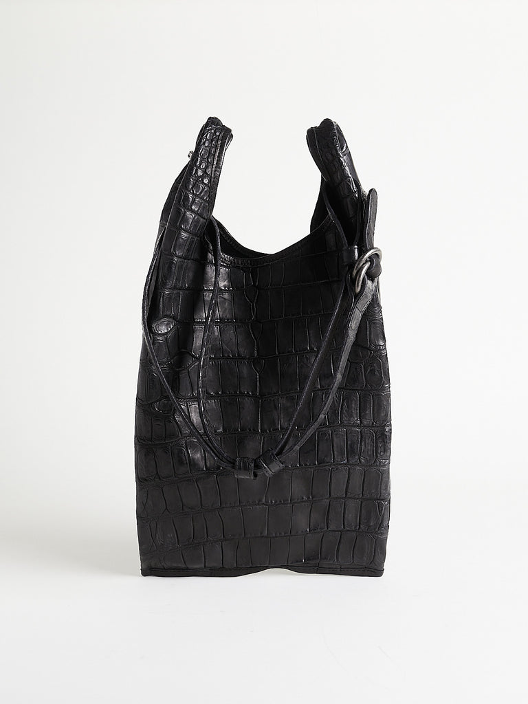 Christian Peau Crocodile Bag in Black