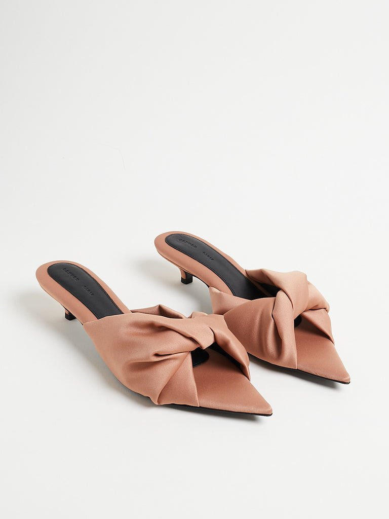 Carven  Coupole Knotted Open Toe in Carven Nude