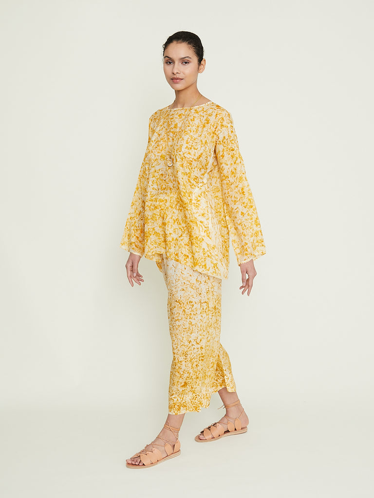 dosa x Mouki Mou Wide Leg Pants in Marigold