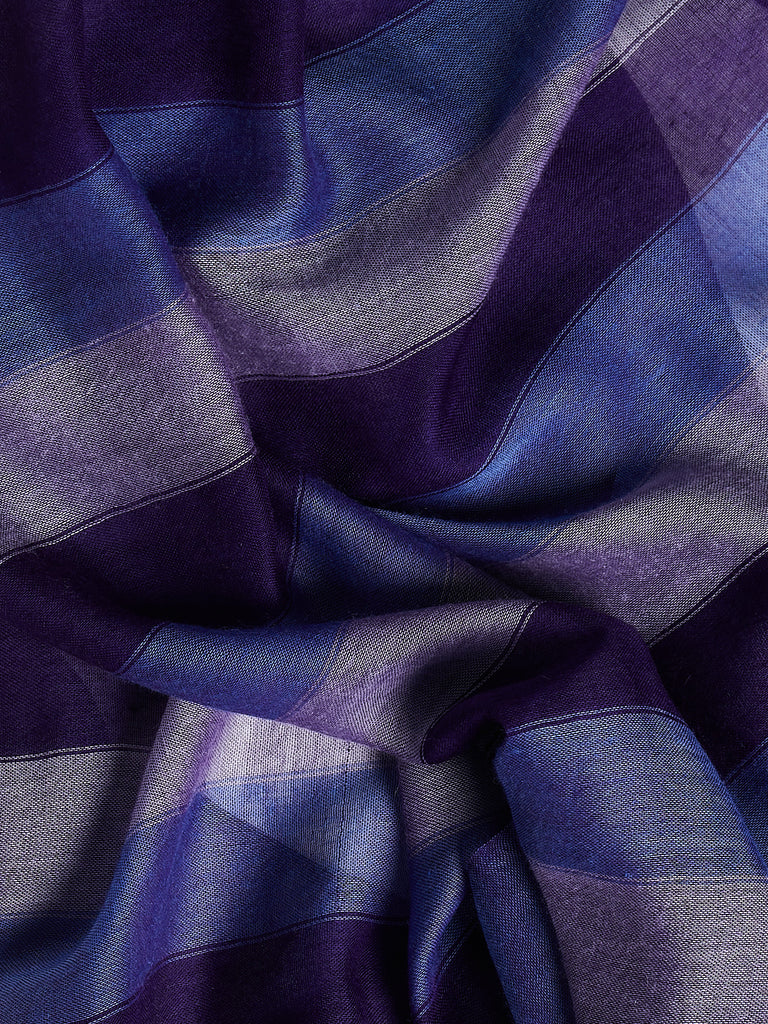 Denis Colomb - Simi Stole in Indigo, Ultramarine e & Lavender Quartz