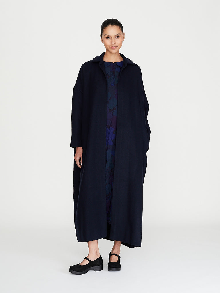 Daniela Gregis - Cappotto Coat Di in Navy Blue