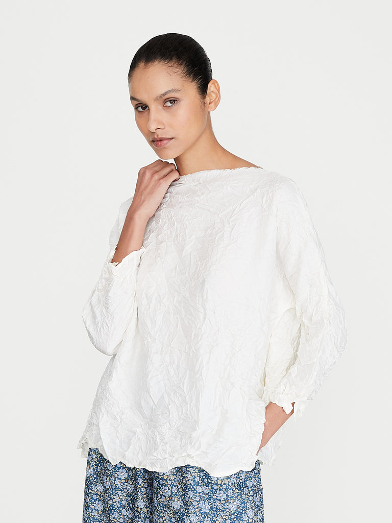 Daniela Gregis - Camicia Shirt Lunedì Cimosa Collo Lavata in Cream
