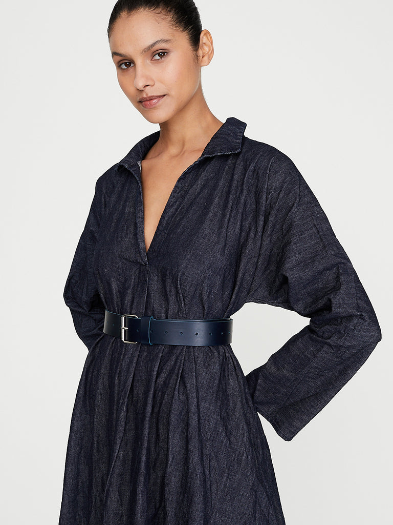 Daniela Gregis - Cintura Belt Diginepro Sfoderata in Dark Blue