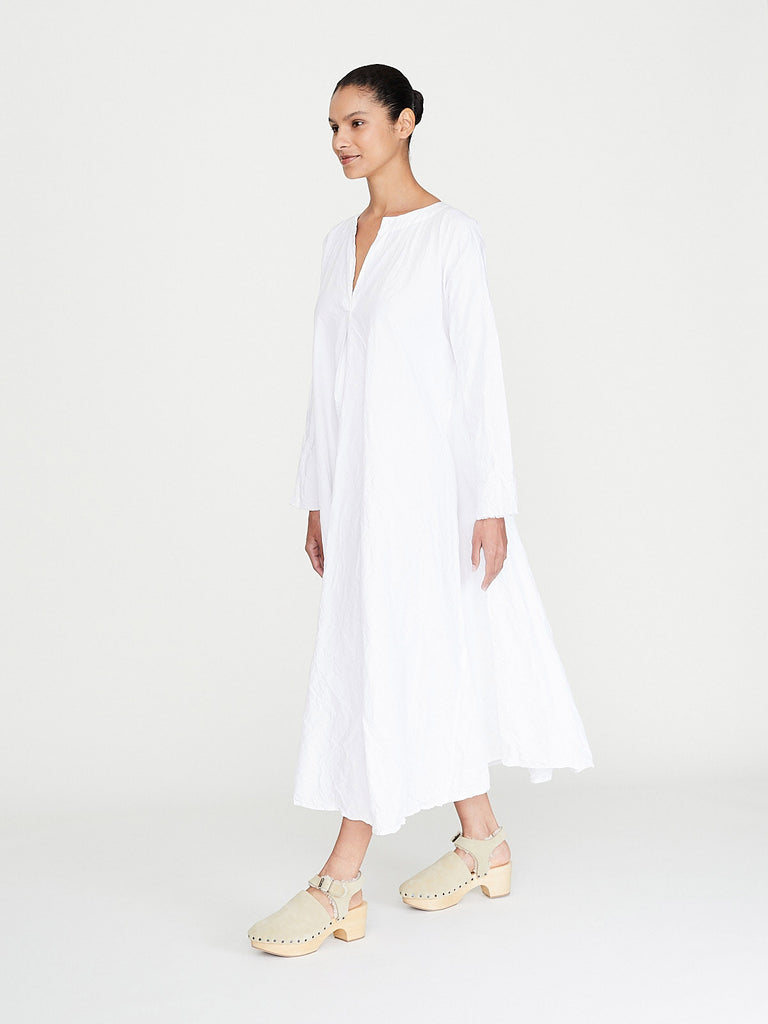 Daniela Gregis - Abito Dress Spicchi Mezza Luna Lavato in White