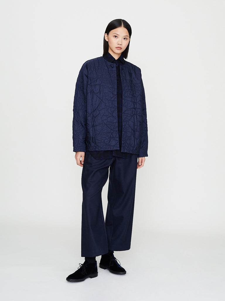 Daniela Gregis - Giacca Jacket Bomber Trapunta Lavata in Dark Blue