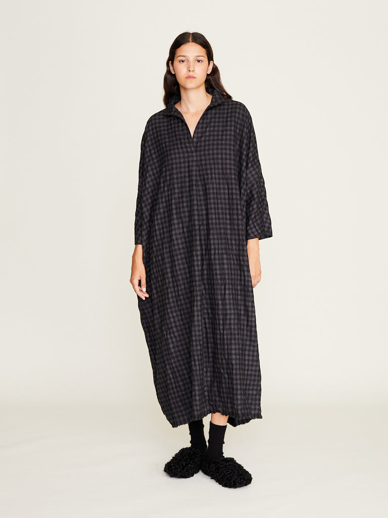 Daniela Gregis - Abito Dress 20.07.06 Colleto 125 Lavato in Mix Brown