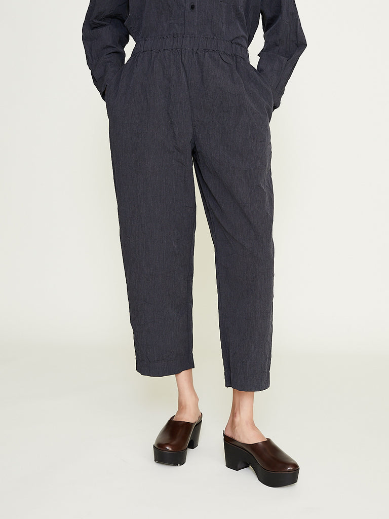 Daniela Gregis - Pantalone Trousers Sigaretta Elastico Lavato in Anthracite Grey