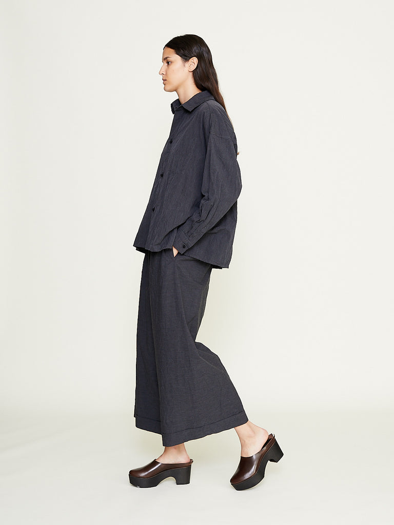 Daniela Gregis - Pantalone Trousers Pigiama Tasche Lavato in Anthracite Grey