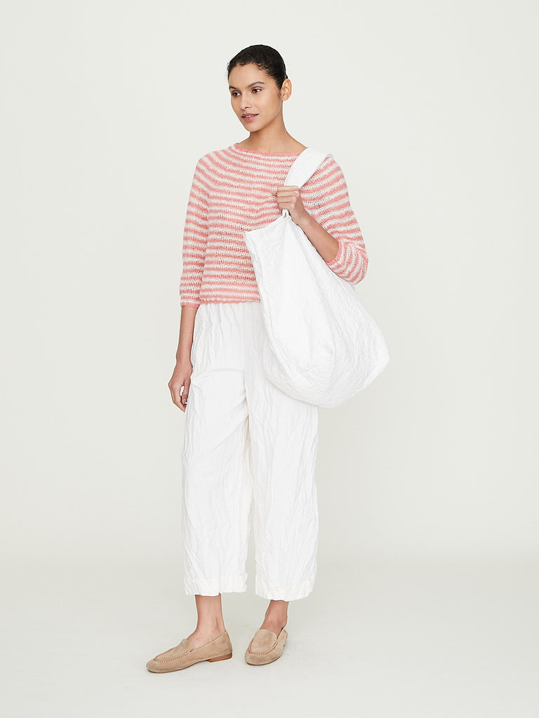 Daniela Gregis Borsa Bag Spi Fondo Quadro Trapunta Lavata in White
